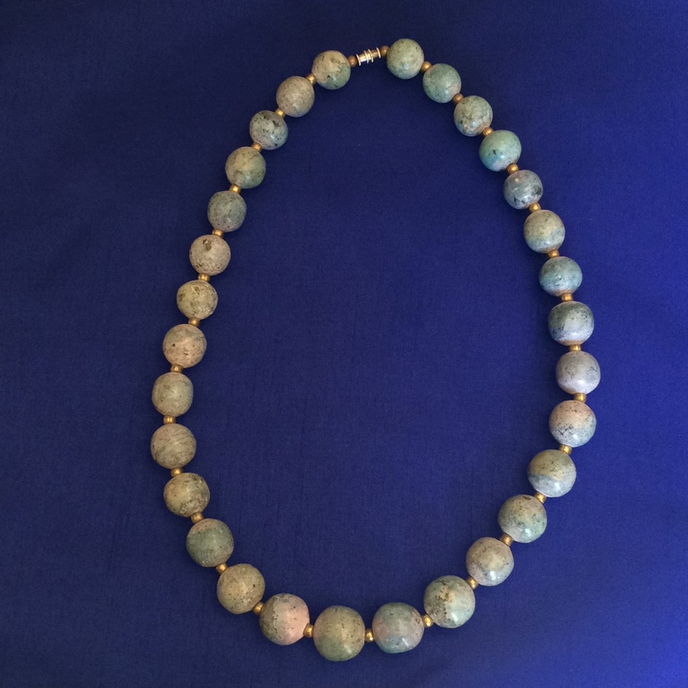 Large bead turquoise Necklace